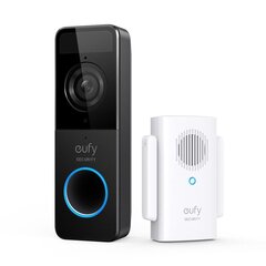 Смарт-видео-домофон Eufy Video Doorbell 1080p Чёрный цена и информация | Домофоны | kaup24.ee