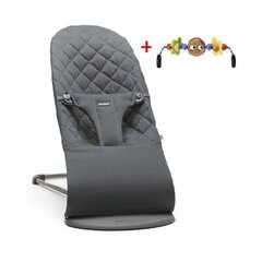 Lamamistool mänguasjaga BabyBjörn Bliss, anthracite hind ja info | Beebi lamamistoolid | kaup24.ee