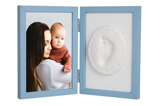 Двойная фоторамка с местом для отпечатка Tiny Memories, синяя цена и информация | Отпечатки для младенцев | kaup24.ee