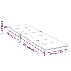 terrassitooli istmepadi, lehemuster, oxford kangas цена и информация | Подушки, наволочки, чехлы | kaup24.ee