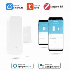 Zigbee 3.0 TUYA akna/ukse avamise andur Väike цена и информация | Датчики | kaup24.ee