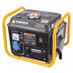 Бензиновый генератор Powermat 1200W цена и информация | Электрогенераторы | kaup24.ee