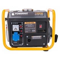 Бензиновый генератор Powermat 1200W цена и информация | Электрогенераторы | kaup24.ee