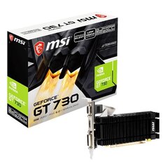 MSI N730K-2GD3H/LPV1 NVIDIA GeForce GT 730 hind ja info | Videokaardid (GPU) | kaup24.ee