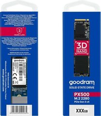 GoodRam SSDPR-PX500-01T-80 цена и информация | Внутренние жёсткие диски (HDD, SSD, Hybrid) | kaup24.ee