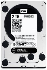Western Digital Black 3.5" 2000 GB Serial ATA III цена и информация | Внутренние жёсткие диски (HDD, SSD, Hybrid) | kaup24.ee