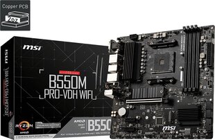 MSI B550M Pro-VDH Wifi hind ja info | Emaplaadid | kaup24.ee