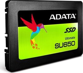 ADATA 240GB 2,5" SATA SSD Ultimate SU650 цена и информация | Внутренние жёсткие диски (HDD, SSD, Hybrid) | kaup24.ee