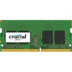 Crucial DDR4 SODIMM 4 ГБ 2400 МГц CL17 (CT4G4SFS824A) цена и информация | Оперативная память (RAM) | kaup24.ee