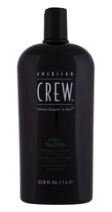 Шампунь для волос и тела для мужчин American Crew 3in1 Tea Tree, 1000 мл цена и информация | Шампуни | kaup24.ee