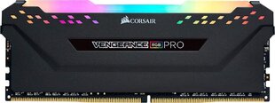 Corsair C16 Memory Kit VENGEANCE RGB PRO 32 GB, DDR4, 3200 MHz, PC/server, Registered No, ECC No цена и информация | Оперативная память (RAM) | kaup24.ee