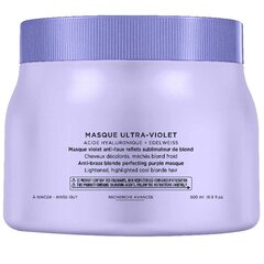 Маска для волос, нейтрализующая желтый оттенок, Kerastase Blond Absolu Ultra Violet 500 мл цена и информация | Маски, масла, сыворотки | kaup24.ee