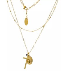 Ожерелье-кулон из золотой стали, регулируемый кулон цена и информация | Украшения на шею | kaup24.ee