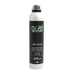 Спрей для закрашивания седых волос Green Dry Color Nirvel, чёрный, 300 мл цена и информация | Краска для волос | kaup24.ee