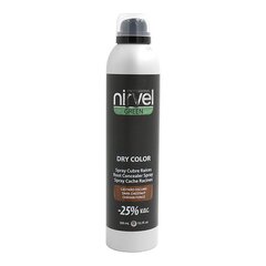 Спрей для закрашивания седых волос Green Dry Color Nirvel Темно-каштановый (300 ml) цена и информация | Краска для волос | kaup24.ee