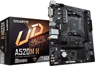 Gigabyte A520M H hind ja info | Emaplaadid | kaup24.ee