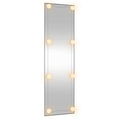 seinapeegel LED-tuledega, 30 x 100 cm, klaas, ristkülik hind ja info | Peeglid | kaup24.ee