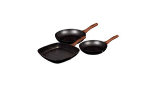 Berlinger Haus  набор сковородок Ebony Rosewood, 3 части цена и информация | Cковородки | kaup24.ee