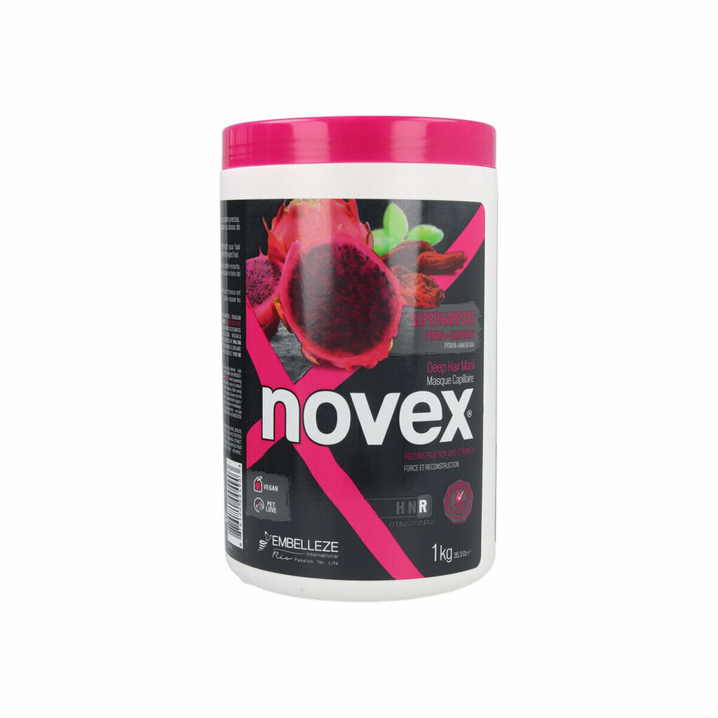 Juuksemask Novex Superhairfood Pitaya + Goji, 1000 g hind ja info | Maskid, õlid, seerumid | kaup24.ee