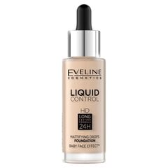 Eveline Cosmetics Vedel Contour HD 24H Juhuslik nyhipudelis 001 Portselan, 32ml hind ja info | Jumestuskreemid, puudrid | kaup24.ee