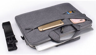 Tech-Protect sülearvutikott Pocketbag 14", hall цена и информация | Рюкзаки, сумки, чехлы для компьютеров | kaup24.ee