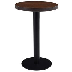 bistroolaud, tumepruun, 50 cm, MDF hind ja info | Köögi- ja söögilauad | kaup24.ee