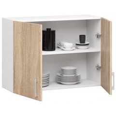 Подвесной кухонный шкафчик NORE Lima W80, белый/дубовый цена и информация | Кухонные шкафчики | kaup24.ee