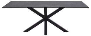 Обеденный стол Actona Heaven 160x90см, черный цена и информация | Кухонные и обеденные столы | kaup24.ee