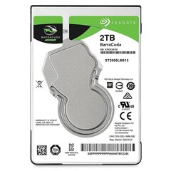 Sisemine kõvaketas Seagate BarraCuda 2TB 5400RPM 128MB ST2000LM015 hind ja info | Sisemised kõvakettad (HDD, SSD, Hybrid) | kaup24.ee