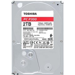 Toshiba HDD P300 BULK 3.5 2TB SATA 7200RPM 64MB цена и информация | Внутренние жёсткие диски (HDD, SSD, Hybrid) | kaup24.ee