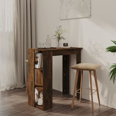 Стол барный, 100х100х90 см., коричневый цена и информация | Кухонные и обеденные столы | kaup24.ee