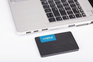 SSD|CRUCIAL|BX500|480GB|SATA 3.0|Скорость записи 500 МБайт/с|Скорость чтения 540 МБайт/с|2,5"|TBW 120 TB|MTBF 1500000 часов|CT480BX500SSD1 цена и информация | Внутренние жёсткие диски (HDD, SSD, Hybrid) | kaup24.ee