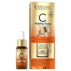 Сыворотка Eveline Cosmetics C-Perfection с антивозрастным действием, 20% витамина C, 18 мл. цена и информация | Сыворотки для лица, масла | kaup24.ee