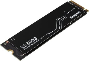 SSD|KINGSTON|KC3000|512GB|M.2|NVMe|3D TLC|Write speed 3900 MBytes/sec|Read speed 7000 MBytes/sec|TBW 400 TB|MTBF 1800000 hours|SKC3000S/512G hind ja info | Sisemised kõvakettad (HDD, SSD, Hybrid) | kaup24.ee