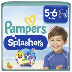 Подгузники-трусики Pampers Pants Splashers, размер 5 14+ кг, 10 шт. цена и информация | Подгузники | kaup24.ee