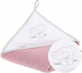 Детское полотенце с капюшоном Babymam, 100x100 cm, Pink цена и информация | Maudynių prekės | kaup24.ee