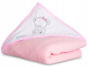 Детское полотенце с капюшоном Babymam, 100x100 cm, Pink цена и информация | Maudynių prekės | kaup24.ee