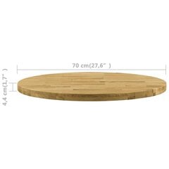 lauaplaat tammepuidust, ümmargune, 44 mm, 700 mm цена и информация | Столешницы для кухни | kaup24.ee