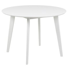 Обеденный стол Home4You Rogby D105, белый цена и информация | Кухонные и обеденные столы | kaup24.ee