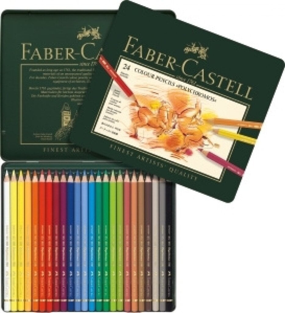 Pliiatsikomplekt Faber-Castell Polychromos 24 värvi Art&Graphic цена и информация | Kirjatarbed | kaup24.ee