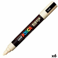 Фетр POSCA PC-5M Слоновая кость (6 штук) цена и информация | Канцелярские товары | kaup24.ee