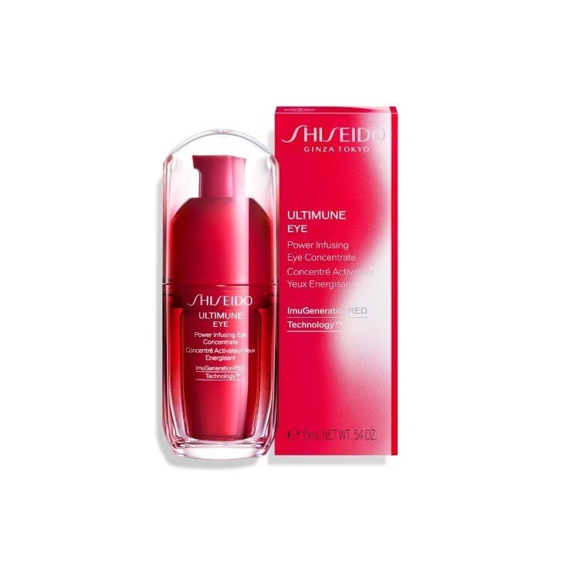 Shiseido Energiat andev silmakontsentraat kõikidele nahatüüpidele Ultimune Eye (Power Infusing Eye Concentrate ) 15 ml hind ja info | Silmakreemid, seerumid | kaup24.ee