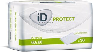 iD protect гигиенические пеленки 60x60см 30шт цена и информация | Влажные салфетки | kaup24.ee