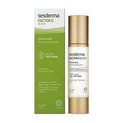 Noorendav näokontuuri ja kaelageel Sesderma Factor G Renew Chin and Neck, 50ml hind ja info | Näoõlid, seerumid | kaup24.ee