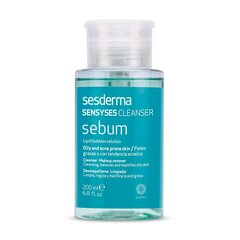 Sesderma Sensyses Cleanser Sebum Näopuhastusvesi 200 ml hind ja info | Näopuhastusvahendid | kaup24.ee