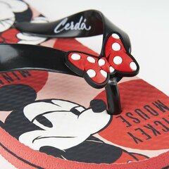 Lastele Plätud Minnie Mouse Punane hind ja info | Laste sussid ja plätud | kaup24.ee