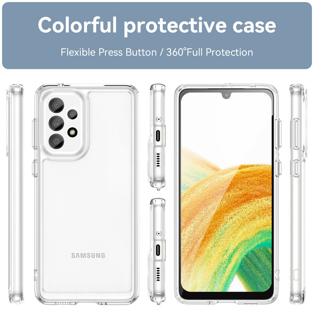 Newskin Clear Case Samsung A14 Selge цена и информация | Telefoni kaaned, ümbrised | kaup24.ee