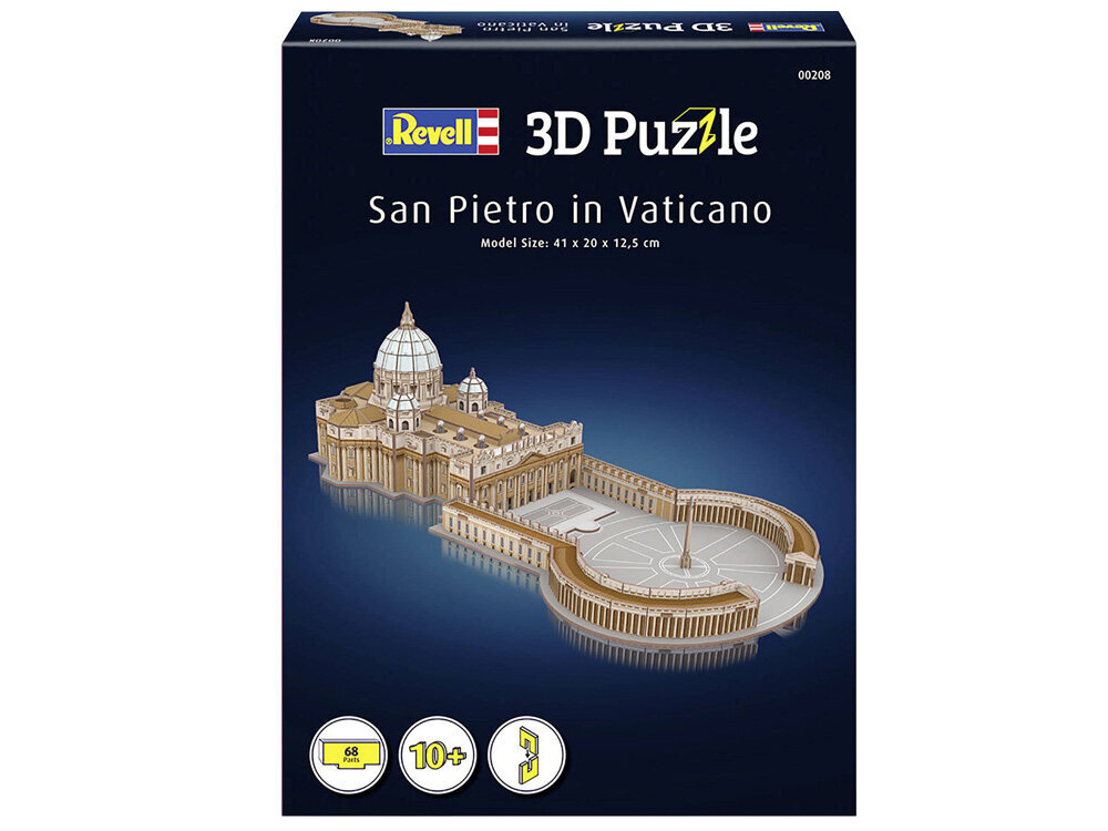 3D ruumiline puzzle Püha Peetruse basiilika 68 ele hind ja info | Pusled | kaup24.ee