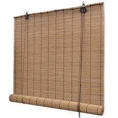 ruloo, bambus 150 x 160 cm, pruun цена и информация | Рулонные шторы | kaup24.ee