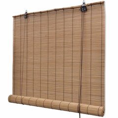 ruloo, bambus 140 x 220 cm, pruun цена и информация | Рулонные шторы | kaup24.ee